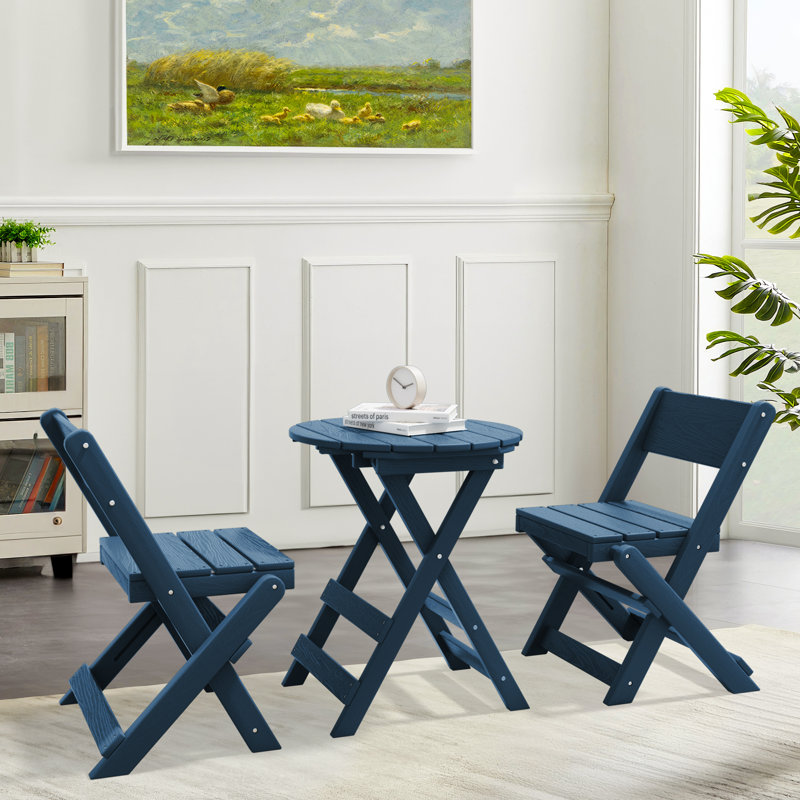 Ensemble repas d'extérieur pliant pour 2 personnes, Marine