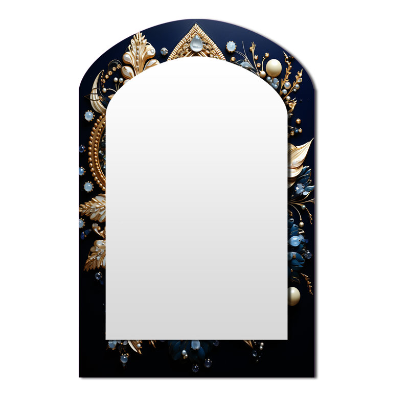 «Hinduisim Art Sacred Om», grand miroir en forme d'arche de l'hindouisme, décoration murale asymétrique traditionnelle, art en métal imprimé