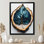 «Emerald River Of Leaves Wood Slide II», reproduction d'art sur toile florale