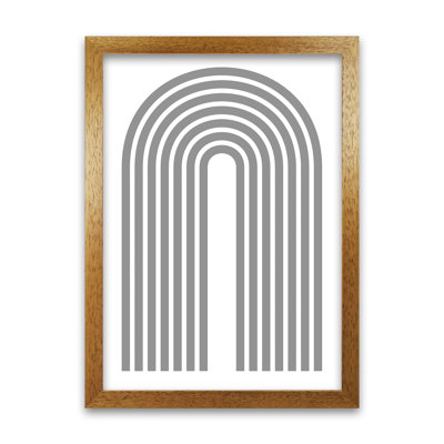 Grey Modern Rainbow Original - Print