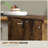 2 Drawer Rustic Farmhouse Filing Cabinet with Barn Doors for A4/Letter Size-1936602682