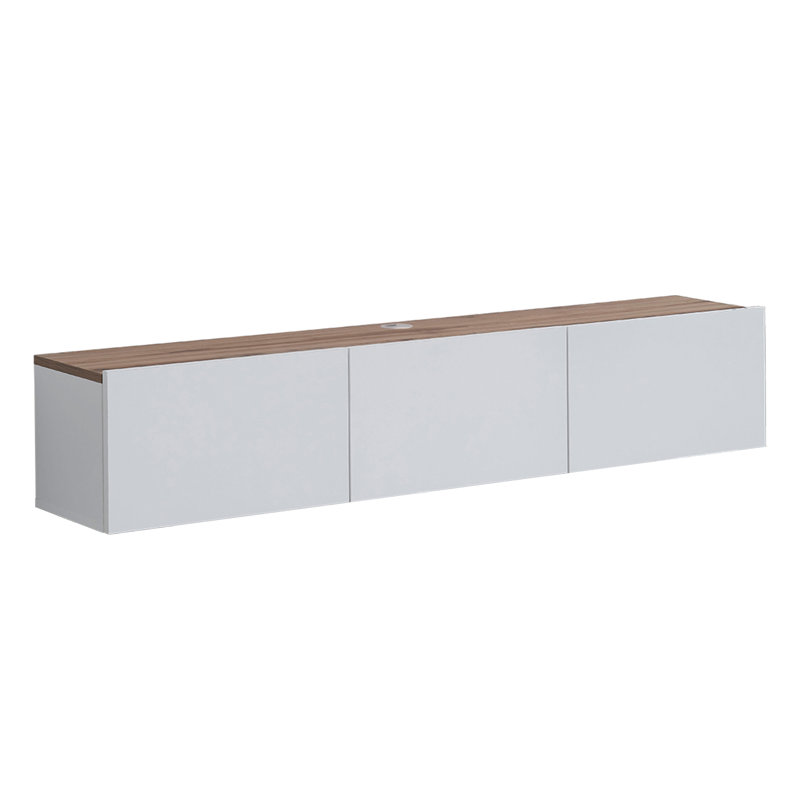 Beverlie TV Stand for TVs up to 78", Glossy White/Brown
