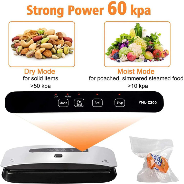 Commercial Vacuum Sealer Machine Seal a Meal Food System Sealing Machine  60KPA Food Sealing Machine, Free 10 food bags, Easy to Clean, Simple to