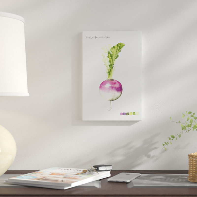 «Root Légume VI», impression sur toile, H 60 po x l 40po x P 1,5 po, Toile tendue, Pas de tapis
