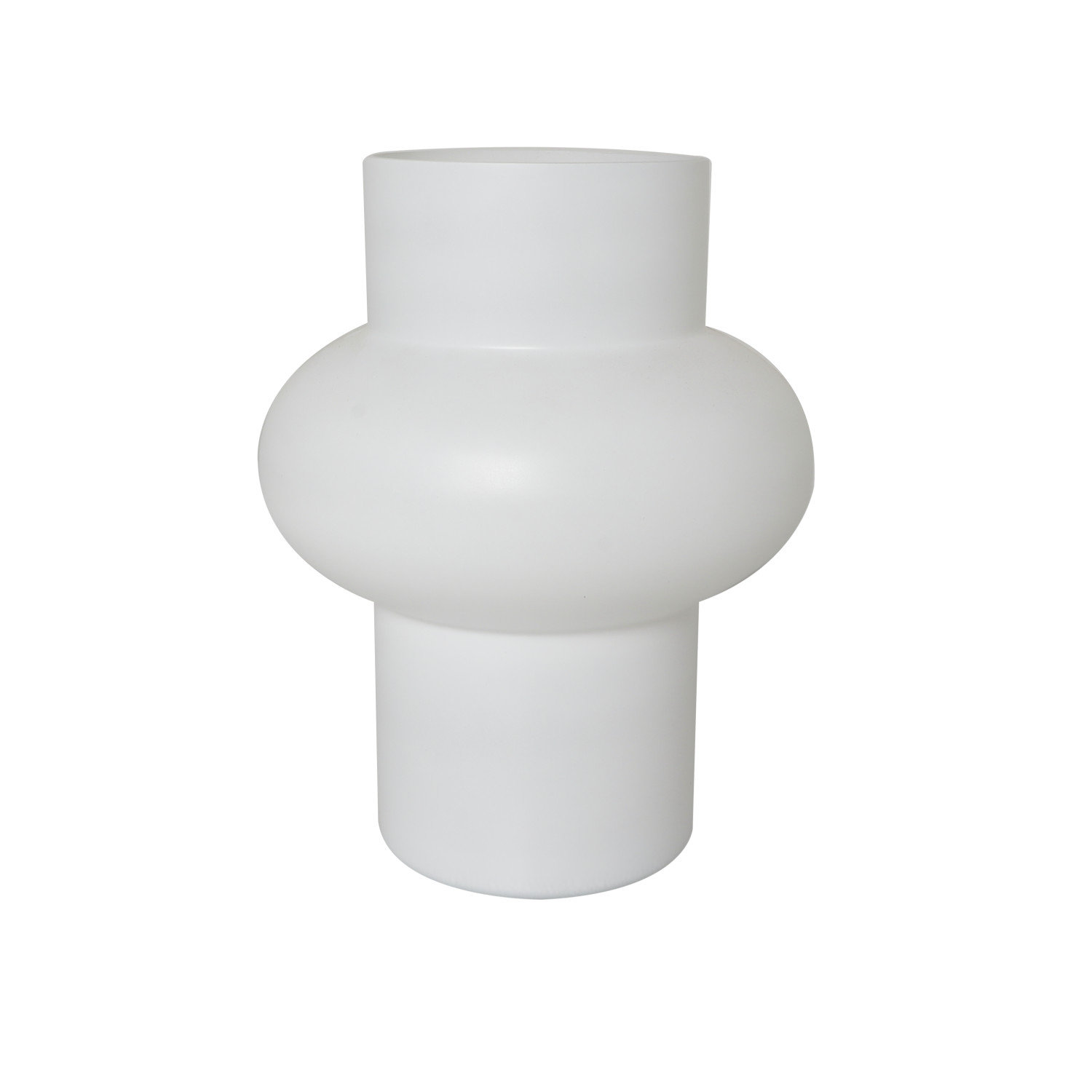 Mable Table Vase, White