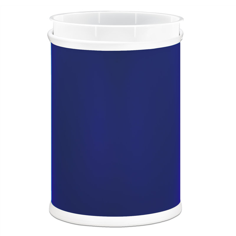 Corbeille ouverte avec doublure en plastique Lamariyah - 3,25 gallons, Bleu royal