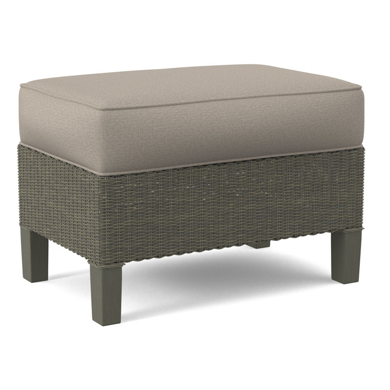 Gibraltar Ottoman, Greystone, Beige Performance Fabric; 0851-73
