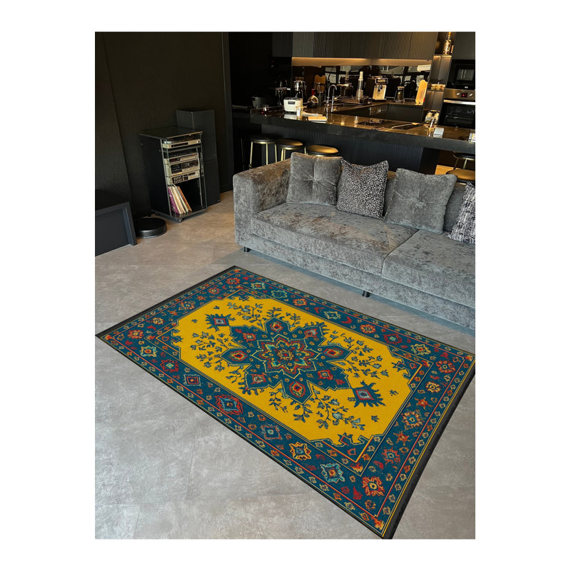 Tapis tissé à la main Mosso, 2' x 2'11"