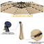 Parasol en porte-à-faux incliné 10 pi avec 32 lumières DEL Semaya-1716283692