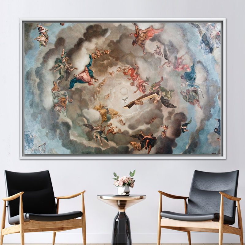 Print on Canvas, 50 cm H x 70 cm W, White Floater Framed