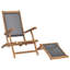 Maldonado 152cm Long Reclining Teak Single Chaise