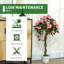 90cm Faux Rose Tree Plant in Pot-875433519