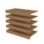 Doublures de tablettes en MDF 30 po x 16 po en chêne clair (paquet de 5) - Couvertures de tablettes robustes pour l'organisation de garde-manger