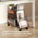 Sleek Compact Iron Storage Cart - Rolling Under-Desk Bookshelf With Easy Assembly And Painted Finish For Home & Office