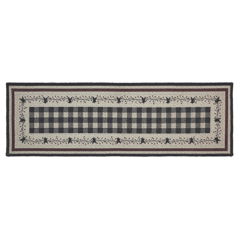 Tapis d'escalier antidérapant Brockwell, Rectangle 0 pi 8,5 po x 2 pi 3 po