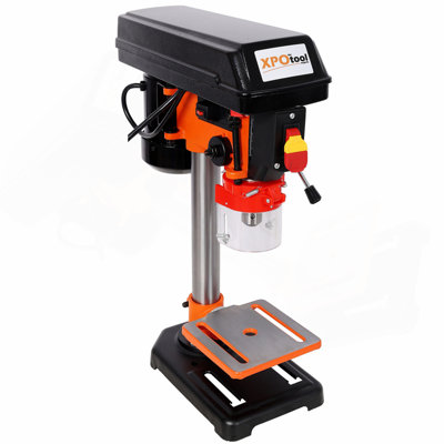 8IN DRILL PRESS, 110V/60HZ 400W MOTOR 3Amp; 5 SPEED 1/2" Key Chuck; MAX Drilling Depth:2IN; Orange&Black Color