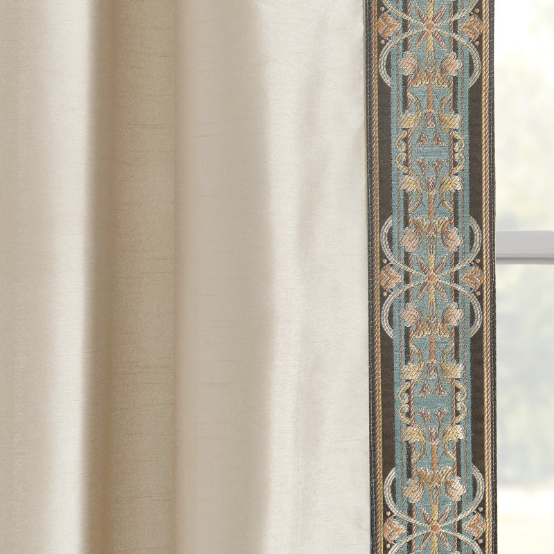 Rideau en polyester Luxury, Naturel