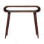 Console en bois de style nordique Amaya, rangement ouvert, châtaignier, brun foncé