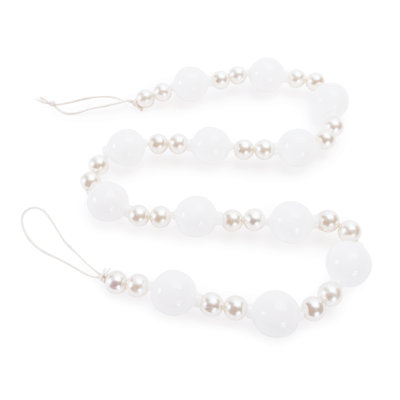 Guirlande blanche et perle 32 po