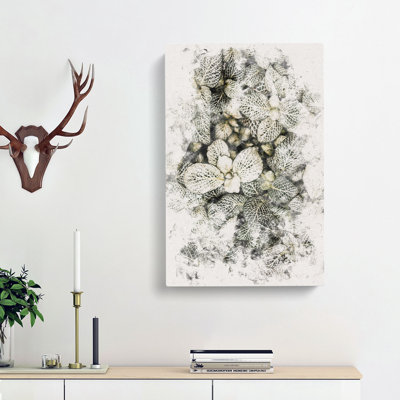 Plant Leaves Abstract - Wrapped Canvas Painting