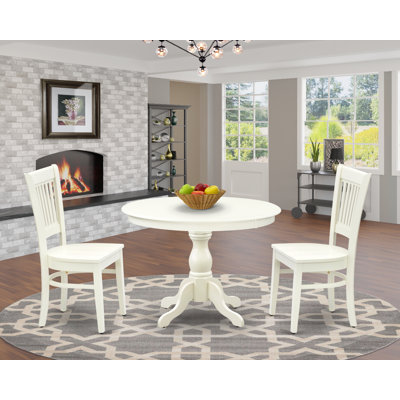 Geiser Rubber Solid Wood Dining Set by Three Posts