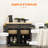 Modern Rolling Kitchen Island Cart With Spice Rack, Brown Oak-643714165