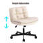 Chaise de bureau ergonomique Mid-Century à hauteur réglable et pivotante avec tissu respirant pour le bureau personnel