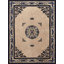 Tapis rectangulaire en laine antique ivoire beige crème noué à la main des années 1920