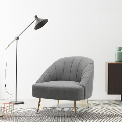 Hrayr Velvet Barrel Chair
