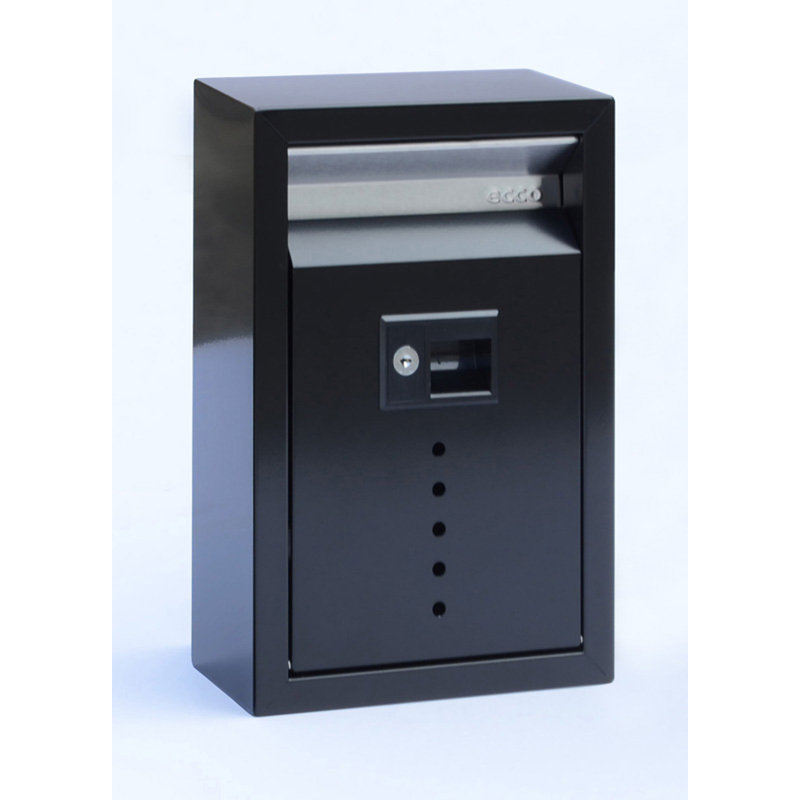 Boîte aux lettres murale verrouillable vault, Acier inoxydable, H 15 po x l 11,5 po x P 5 po