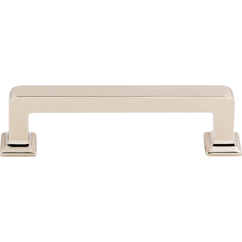 Ascendra Bar Pull, Polished Nickel, 3 3/4" Center to Center