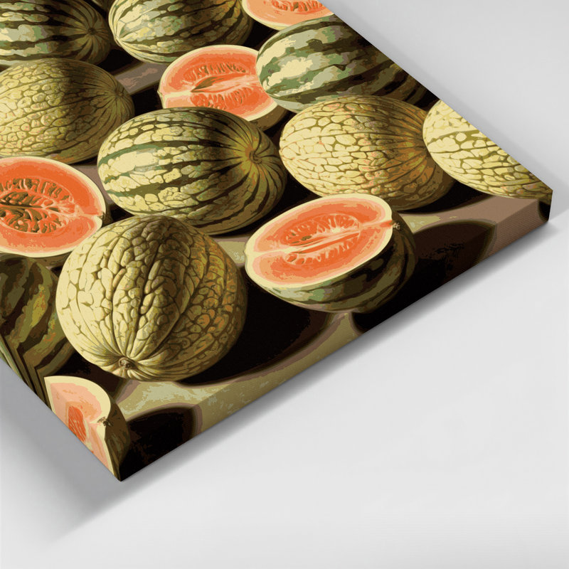 «Fruit Crenshaw Melon», art mural sur toile, H 8 po x l 10 po