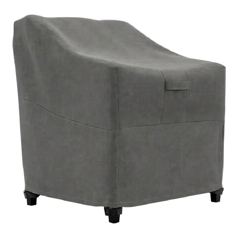 Patio Outdoor Furniture Chair Cover - Premium Heavy Duty - Grey