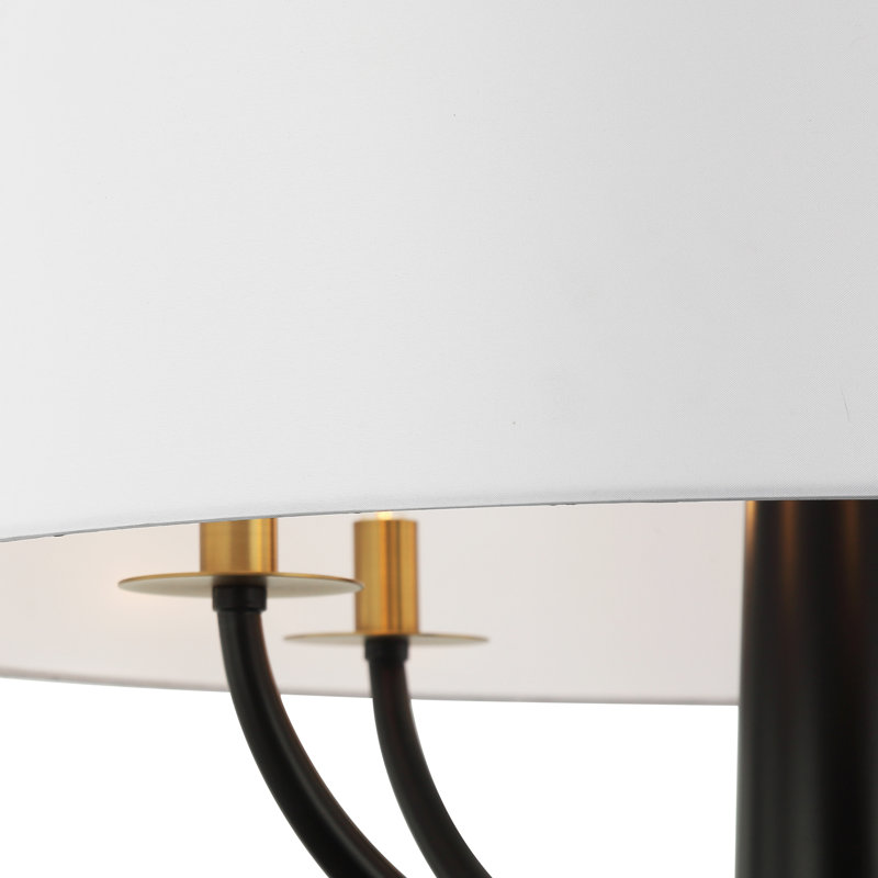 Patchwork 5-Light Pendant - Black/Satin Brass