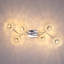 6- Light 89cm Dimmable Crystal Flush Mount