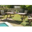 Jakayla Rectangular Folding Outdoor Dining Table , 220cm cm W 90cm cm D
