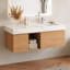 Meuble-lavabo 48 po en noyer clair avec lavabo, meuble-lavabo simple en bois brun moderne avec rangement, meuble de salle de bain de conception minimaliste avec drain-1836671981-1839244879-1844792438
