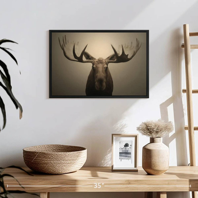 Brampt Moose Portrait, 13" H x 19" W