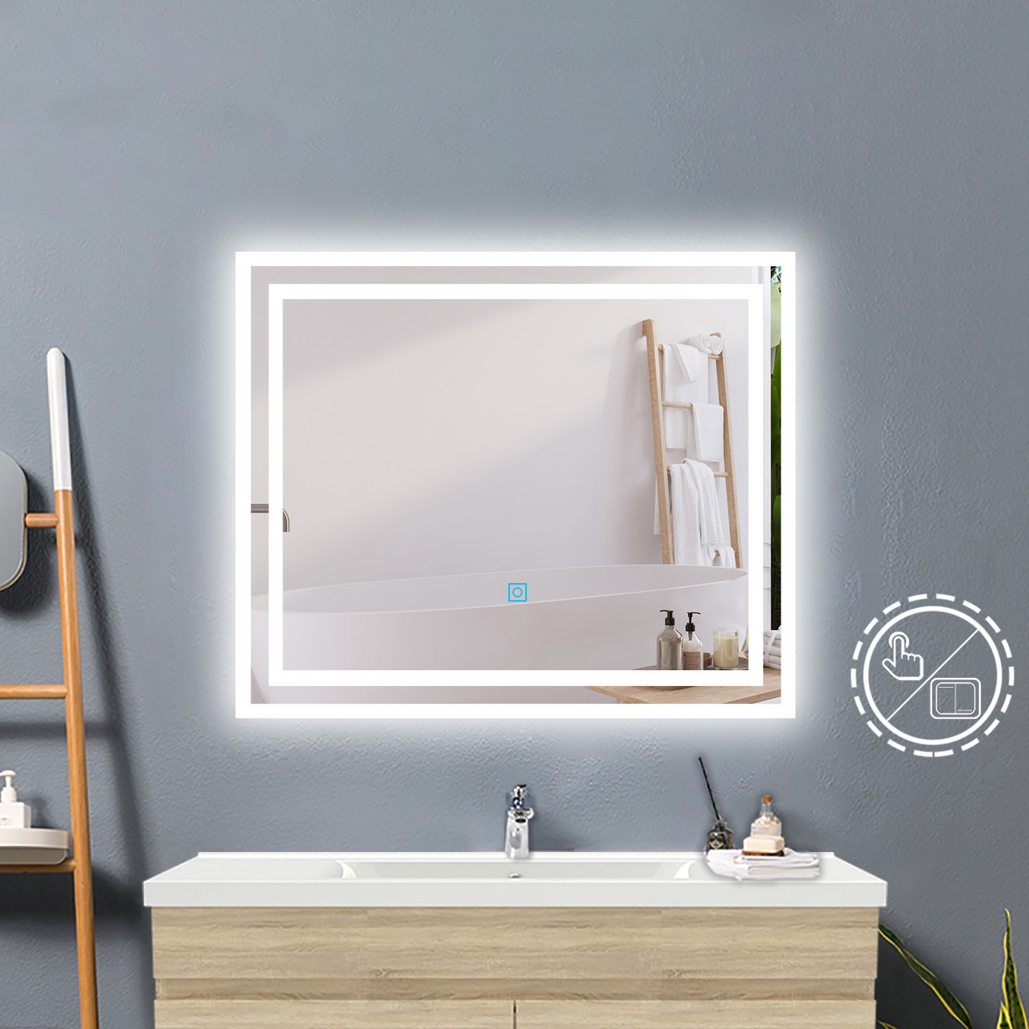 Metro Lane Badspiegel LED Leuchte Lichtspiegel Spiegel Wandspiegel mehrere  Auswahl & Bewertungen