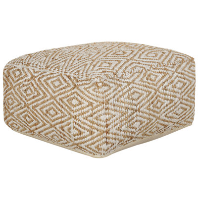 Schneck 60cm W Square Abstract Pouffe