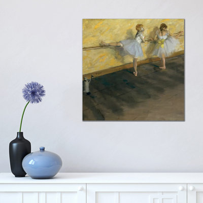 Dancers Practising at the Barre by Edgar Degas - 1 Piece Wrapped Canvas Painting