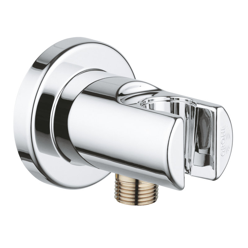 Relexa® Wall Union with Holder, StarLight Chrome