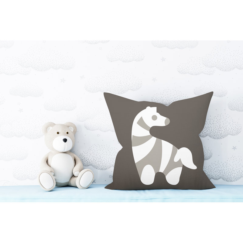 Coussin décoratif Simbi, L 19 po x H 19 po, Taupe