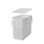 Grand panier fourre-tout en plastique blanc Like-it avec couvercle pour garde-robe et garde-manger-800146584-800146583
