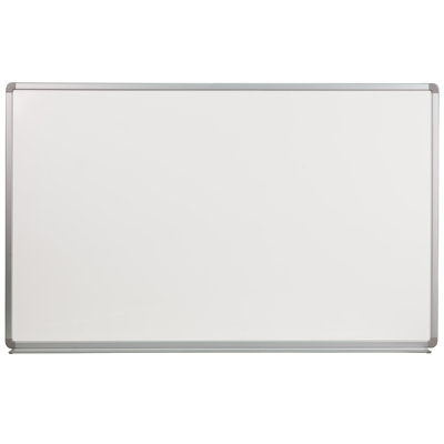 Magnes 4' W x 3' H Porcelain Magnetic Marker Board with Galvanized Aluminum Frame