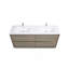 Meuble-lavabo autoportant 72 po avec lavabo, meuble-lavabo avec comptoir en résine de pierre et tiroirs à fermeture en douceur 72 po-997699506-997699508
