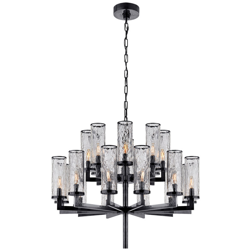 Kelly Wearstler Liaison Double Tier Chandelier, Bronze