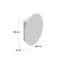 Fife 450mm W 650mm H Surface Frameless Medicine Cabinet Mirror 1 Fixed