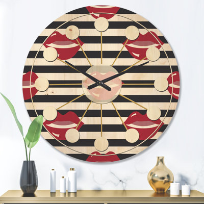 Horloge murale Lips