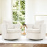 Fauteuil demi-tonneau pivotant rembourré Blendia (ensemble de 2)